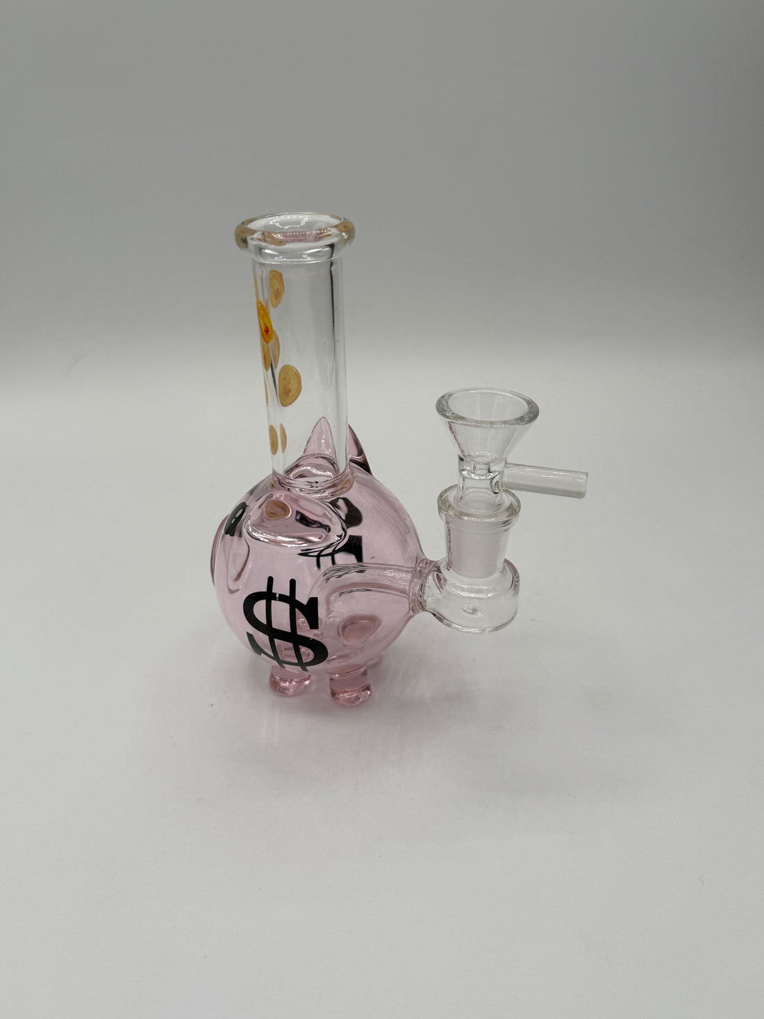 Dollar sign piggy bank glass water pipe by Epic