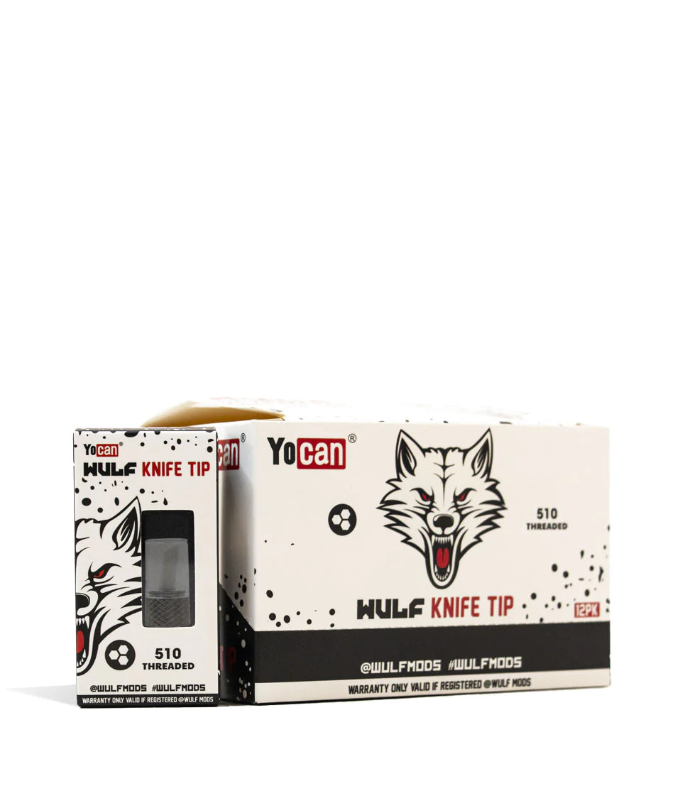 WULF YOCAN - Knife Tips | 510 Threaded | Hot Knife Attachment | 12 Units / Display | Display