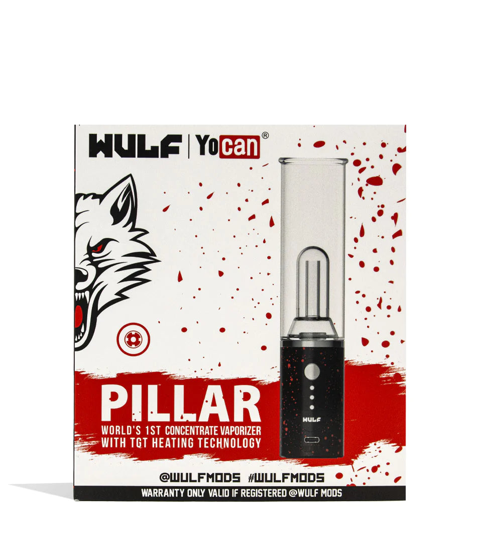 Wulf Mods Pillar Mini E-Rig portable dab rig red