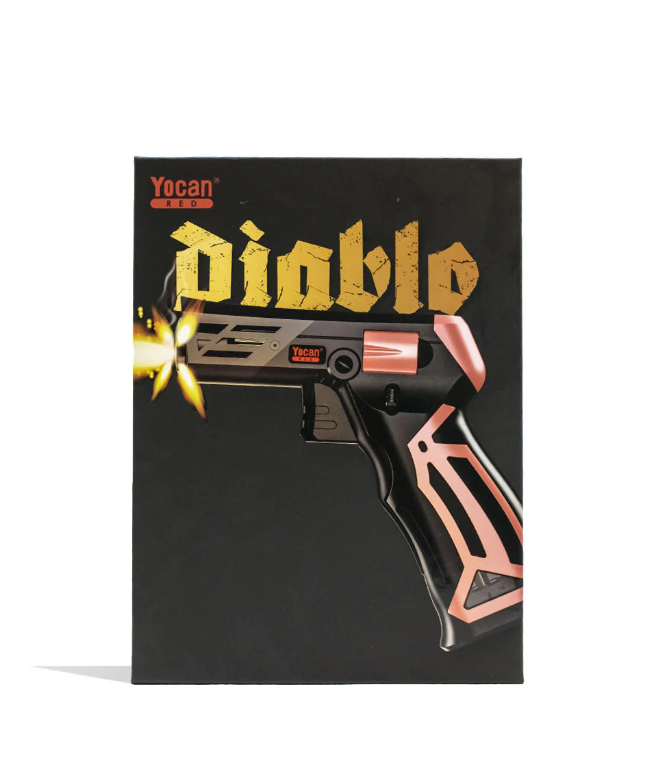 YOCAN RED - DIABLO |Torch with Heat Resistant Silicon Grip| Ergonomic Grip |Tank Level Window| Barrel Thermal Warning | Adjustable Flame Color|