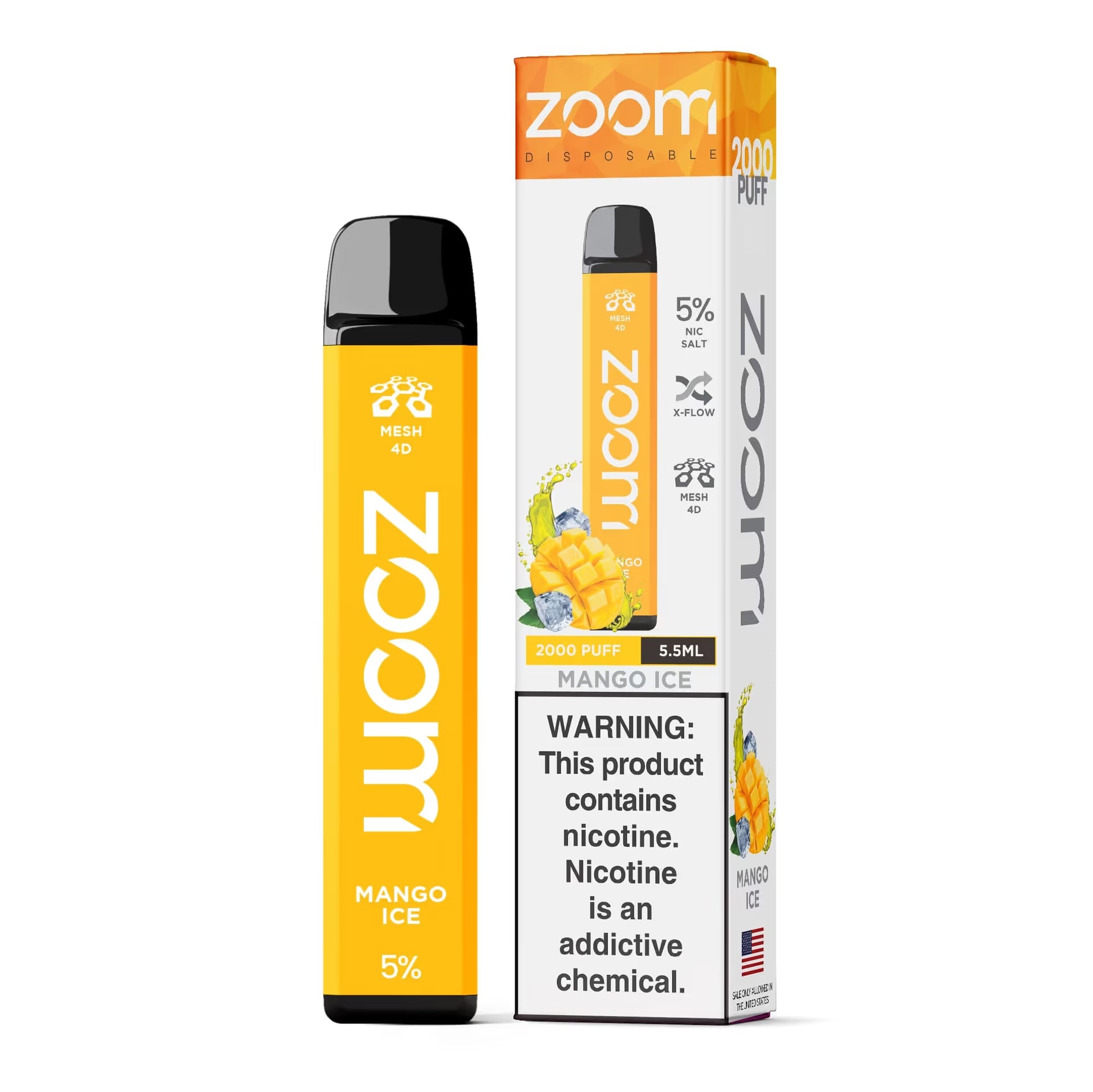 ZOOM Disposable | 2000 Puffs | 5.5ML | 3% Nicotine